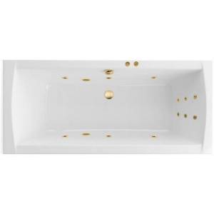 Акриловая ванна Excellent Aquaria Lux 180x80 "LINE" (золото)