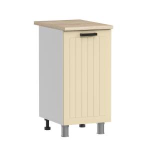 Кухонный модуль напольный Аленушка Орхидея Н 400 Н00231064 крем, скоба черная