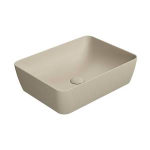 Раковина GSI Nubes 903708 50 см, бежевая матовая