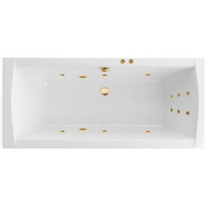 Акриловая ванна Excellent Aquaria Lux 180x80 "LINE" (золото)