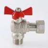 Кран шаровой VALTEC угловой с накидной гайкой и наружной резьбой 1/2 х 1/2 фото 8