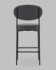 Стул полубарный Stool Group Бриф DD AV 477-C89-9005 (PP) темно-серый, велюр фото 5