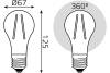 Лампа светодиодная филаментная Gauss Filament 102902222 фото 2