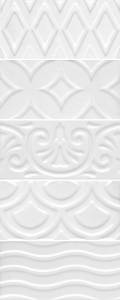 Керамическая плитка Kerama Marazzi Авеллино 16017 белый структура mix 7.4x15