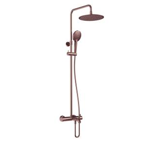 Душевая стойка AQUAme Siena AQM8008BC медь брашированная