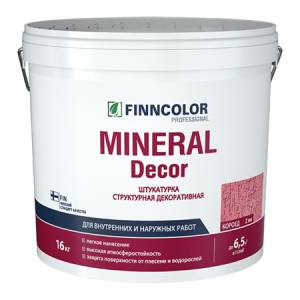 Штукатурка структурная декоративная Finncolor Mineral Decor короед 2 мм KTA 16 кг