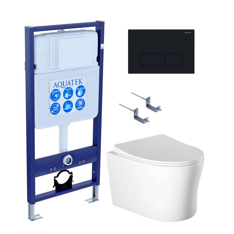Комплект Aquatek Ника SET AQUATEK НИКА-015 4в1 кнопка белый
