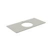 Столешница Kerama Marazzi Plaza (Плаза) KM6012G0501RP100Ic2 серый светлый натуральный, 100x48