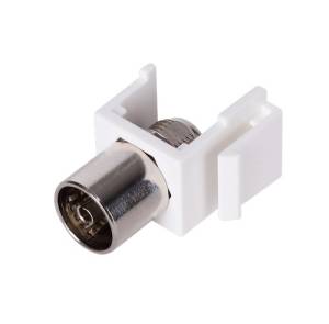 Вставка Keystone с TV коннектором Rikett 32554 WT белый