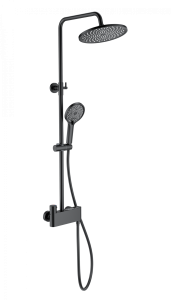 Душевая стойка Wonzon & Woghand WW-B3110-MB с термостатом, черный