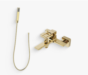 Смеситель для ванны BelBagno Luce LUC-VASM-ORO золотой