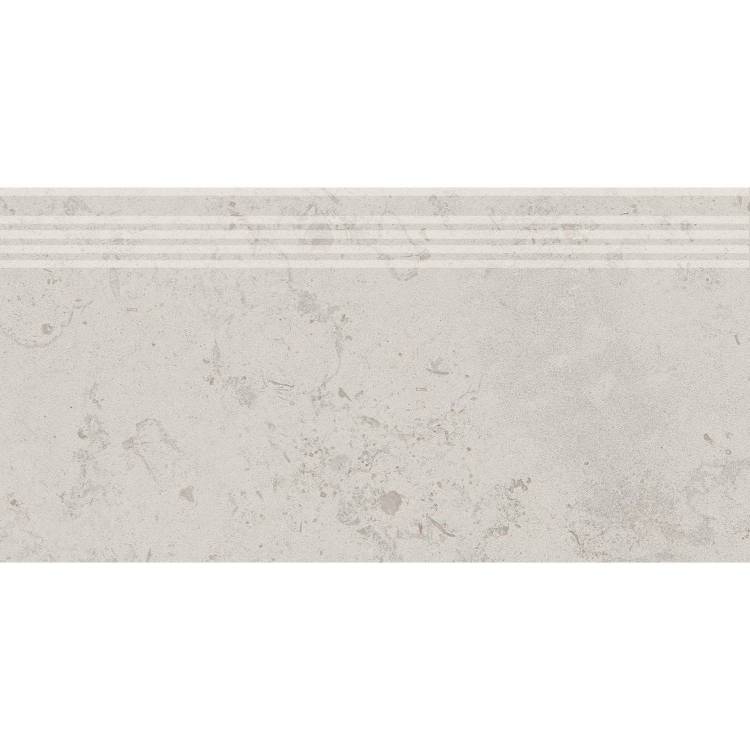 Ступень Kerama Marazzi Про Лаймстоун DD205320R/GR Серый Светлый Натуральный Обрезной 30x60