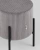 Пуф Stool Group Кейси vd-keysi-cl-steel светло-серый, велюр рельефный фото 4