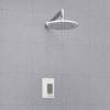 Душевой комплект Wasserkraft A12667WHITE встраиваемый, с верхней душевой насадкой, белый, хром