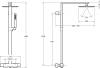 Душевая стойка Jacob Delafon Strayt E98321-CP фото 10