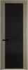 Межкомнатная дверь Profil Doors 2 AGP цвет профиля Шампань, стекло безопасное 6 мм мору черный 700x2000