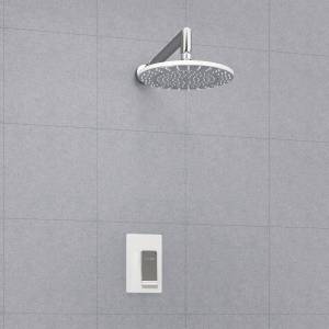 Душевой комплект Wasserkraft A12667WHITE встраиваемый, с верхней душевой насадкой, белый, хром