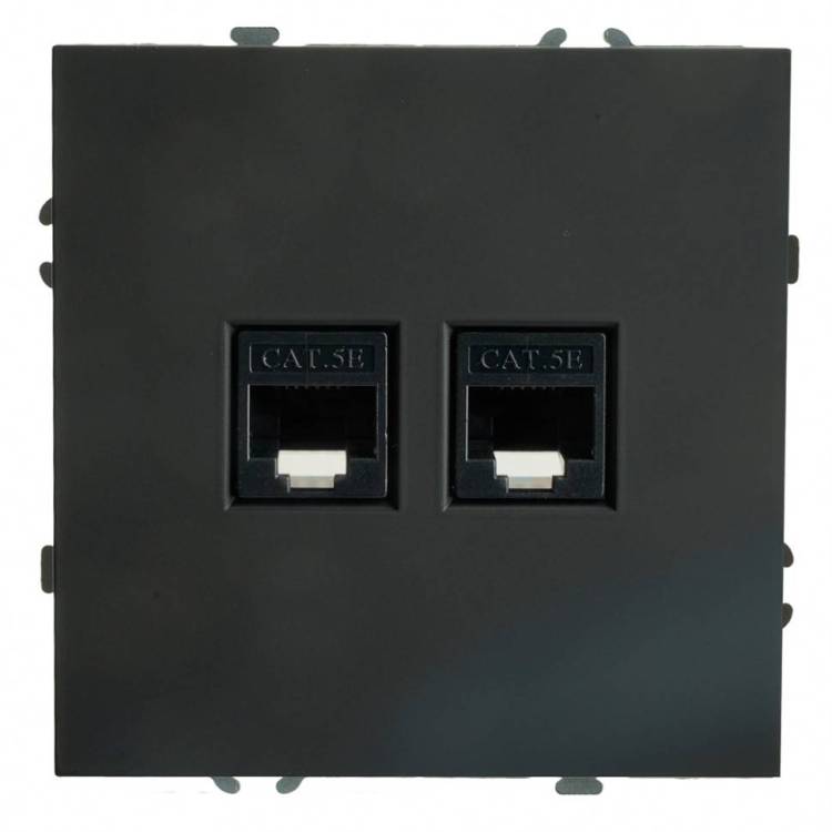 Розетка компьютерная двойная RJ-45 Stekker RST00-5111-05 49848