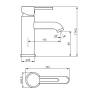 Смеситель для раковины Damixa Scandinavian Pure 360210000 хром фото 5