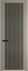 Межкомнатная дверь Profil Doors 3 AGP цвет профиля Никель матовый, стекло безопасное 6 мм мору черный 600x2000