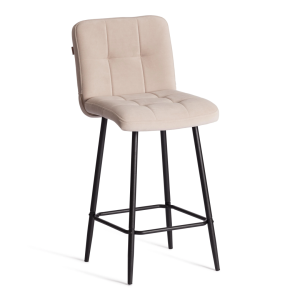 Стул полубарный Tetchair Medeo 24918 бежевый, велюр