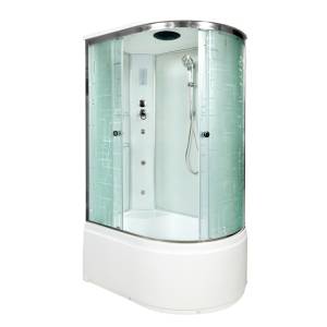 Душевая кабина AvaCan EM5012LGM+EL с гидромассажем и электрикой, 120x90x220