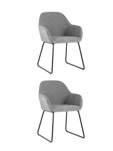 Набор из 2 стульев Stool Group Чак CHUCK GREY X2 серый