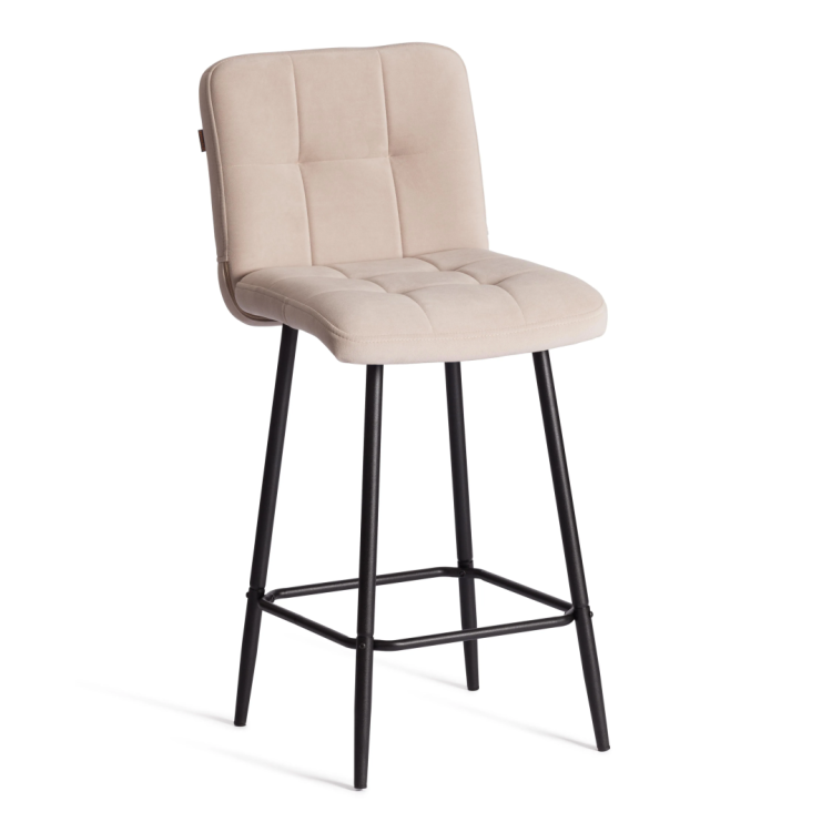 Стул полубарный Tetchair Medeo 24918 бежевый, велюр