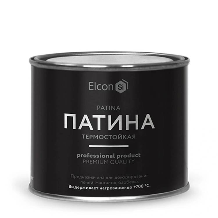 Краска декоративная термостойкая Elcon Patina медь 0.2 кг