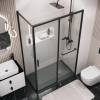 Душевой уголок Grossman Style 120.K33.05.1010.21.00 профиль черный матовый, стекло прозрачное, 100x100x195 фото 3