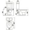 Бачок для унитаза Creavit Klasik KL410-00CB00E-KR00 декор крокодил фото 2
