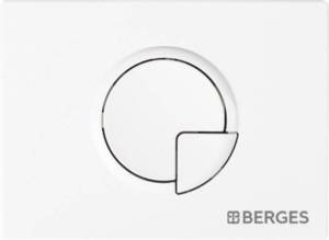 Кнопка смыва Berges Wasserhaus Novum R4 белый, матовый