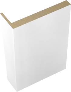 Наличник экошпон телескопический l (8мм) эмалит белый 70x25x2200