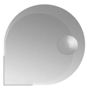 Зеркало Cezares 45012 с увеличением и со встроенной LED подсветкой, 90х90