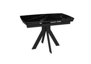 Стол Дик DikLine DKU120 00-00074486 керамика черный мрамор/подстолье черное/опоры черные