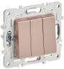 Выключатель 3-клавишный IEK Skandy SK-V30-0-10-K98 песочный