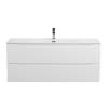 Тумба под раковину BelBagno MARINO-CER-N-1200-2C-SO-BL-P с двумя выкатными ящиками, Bianco Lucido, 119.6x50x45.5
