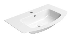 Раковина GSI Pura 8826111 белый глянцевый, 82x49