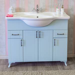 Тумба с раковиной Sanflor Глория 105, серая