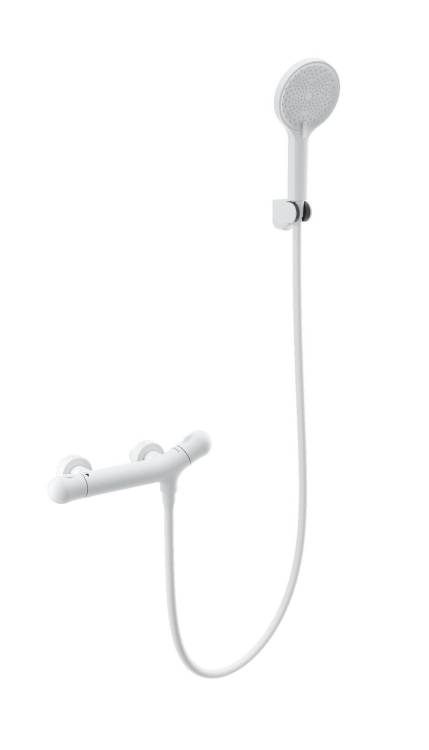 Смеситель для душа Wonzon & Woghand WW-B2057-A-MW с термостатом, белый матовый