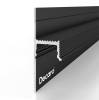 Универсальный теневой профиль под подсветку Decaro D002A Black 2000 мм фото 2