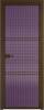 Межкомнатная дверь Profil Doors 3 AX цвет профиля Деорэ, стекло безопасное 6 мм мору фиолетовое 800x2000
