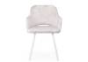 Стул на металлокаркасе Notta Эолин 360 631692 светло-бежевый (simple 011) / белый фото 2