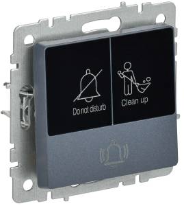 Кнопка звонка IEK Brite BR-V14-2-10-K35 маренго