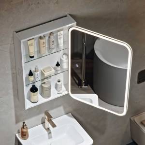 Зеркало-шкаф Alavann Cosmetic Light 50 ALV1174001 с подсветкой, белый