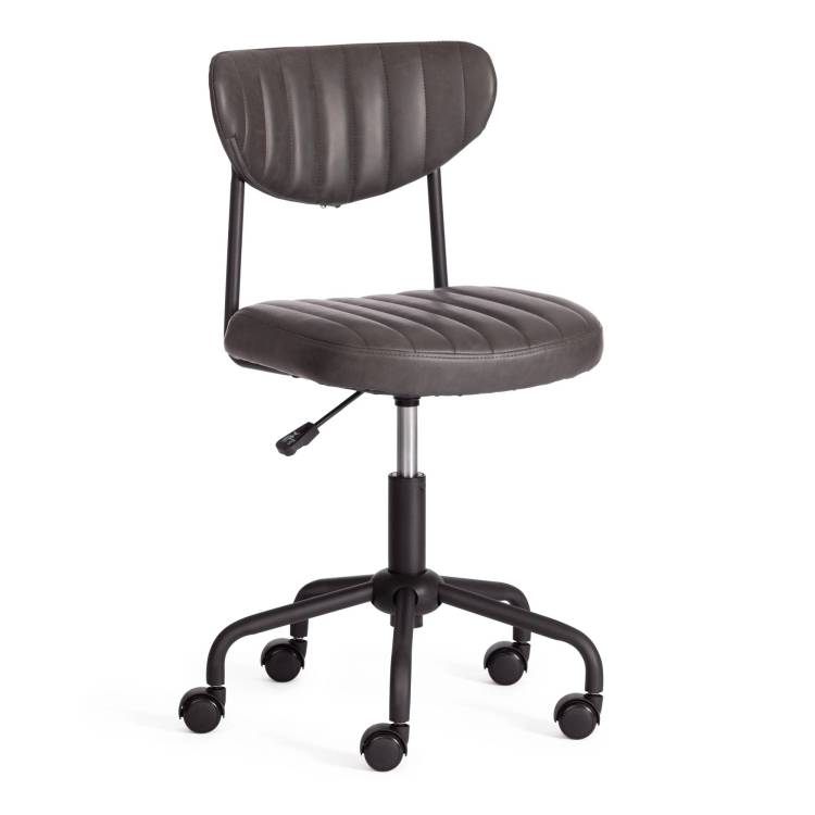 Кресло компьютерное Tetchair Slim 20200 серый, искуственная кожа