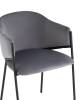 Стул Stool Group Brace LV-103-H14-01 велюр серый фото 7
