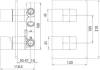 Смеситель для ванны Bossini Cube Z00062.030 хром фото 2