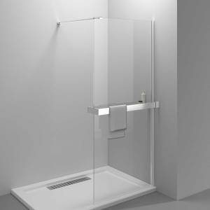 Душевая перегородка Vincea Walk-In HR VSW-4HR800CL 800x2000, профиль хром, стекло прозрачное