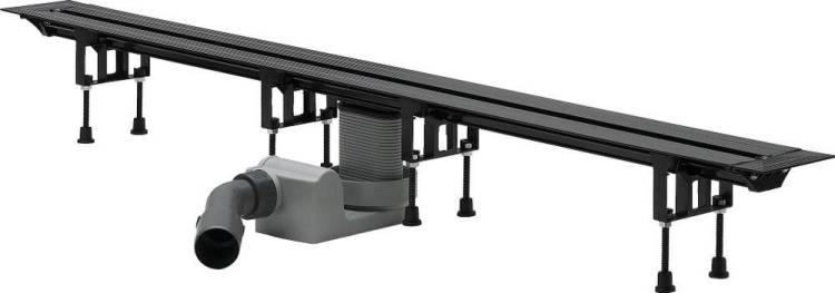 Душевой лоток Viega Advantix Vario Set 704360 с решеткой и опорами, дизайн-вставкой, хром